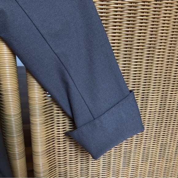 Eileen Fisher Blazer Womens Medium Petite Gray Jacket Open Front Viscose Blend - Picture 5 of 11